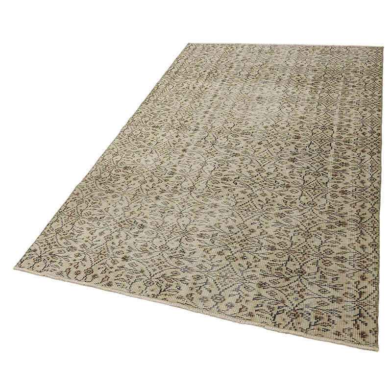 Alfombra Vintage Turca Anudada a Mano - 137 cm x 224 cm - K0082724