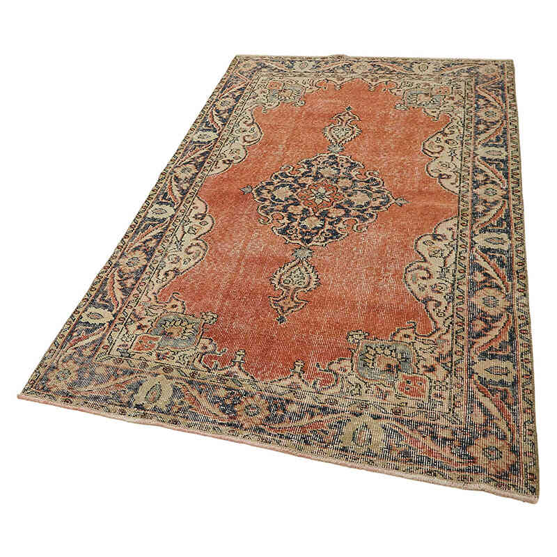 El Dokuma Vintage Halı - 117 cm x 196 cm - K0082725