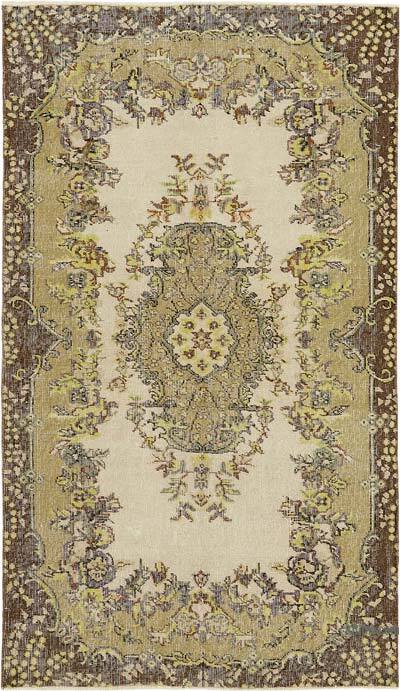Alfombra Vintage Turca Anudada a Mano - 118 cm x 201 cm