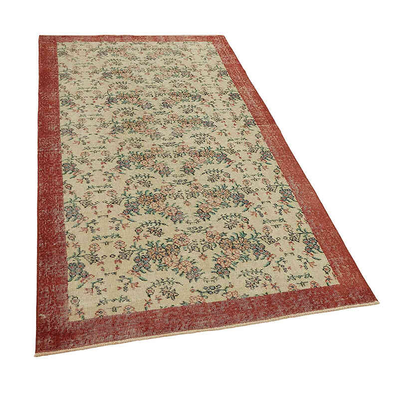 El Dokuma Vintage Halı - 111 cm x 217 cm - K0082727