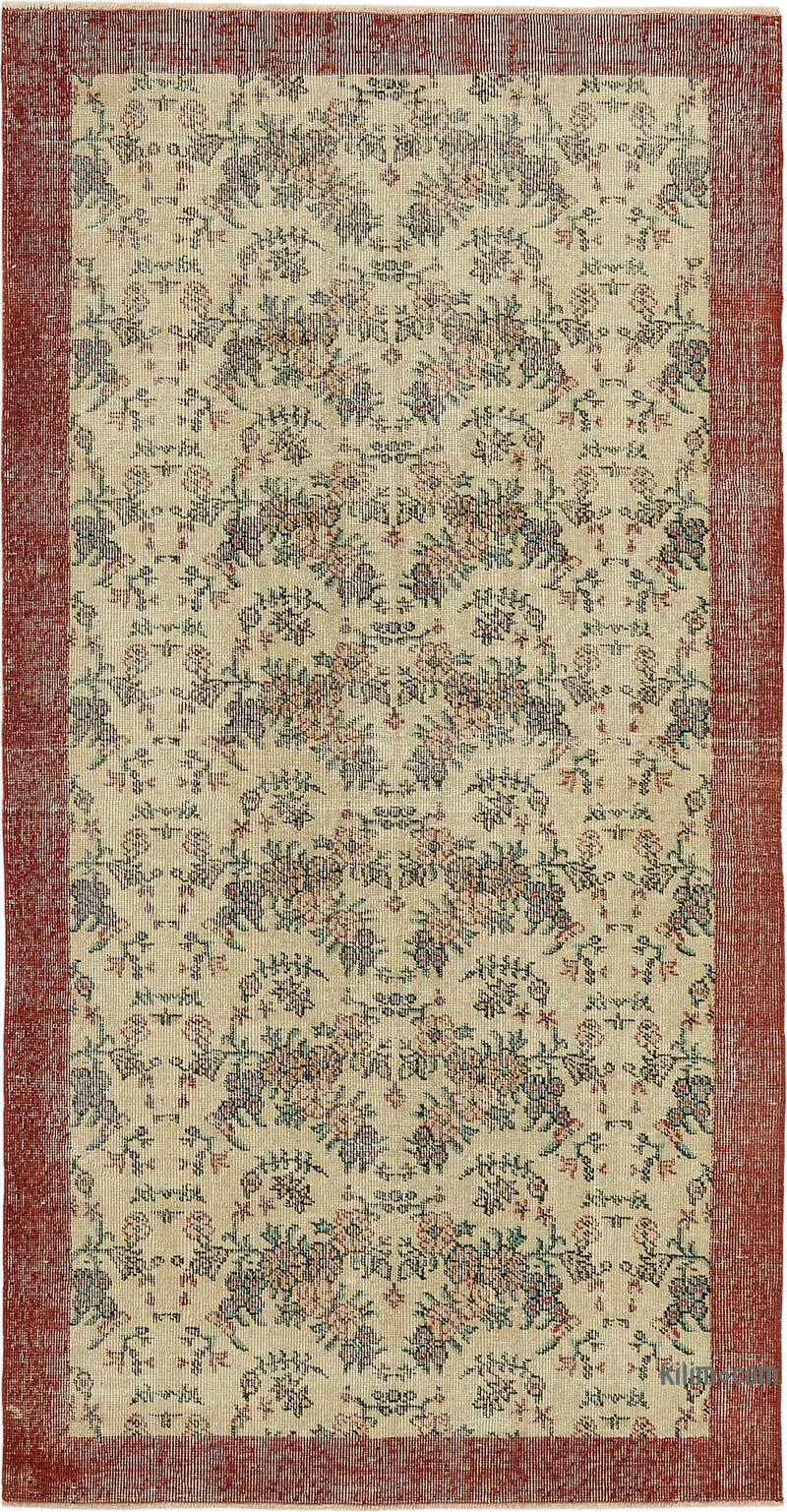 El Dokuma Vintage Halı - 111 cm x 217 cm - K0082727