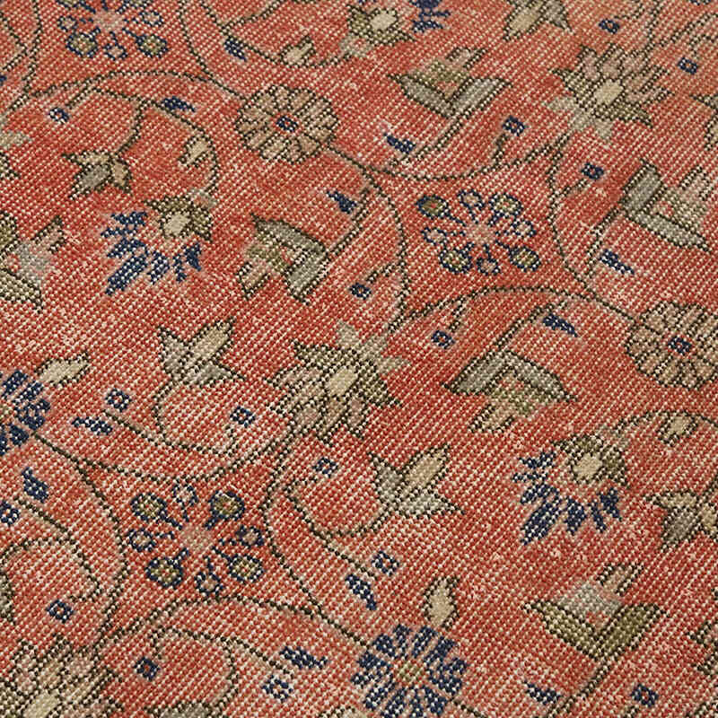 Alfombra Vintage Turca Anudada a Mano - 111 cm x 210 cm - K0082728