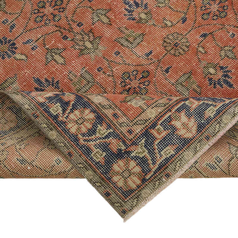 Alfombra Vintage Turca Anudada a Mano - 111 cm x 210 cm - K0082728
