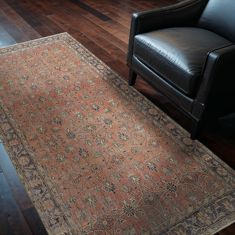Vintage Turkish Hand-Knotted Rug - 3' 8" x 6' 11" (44" x 83") - K0082728