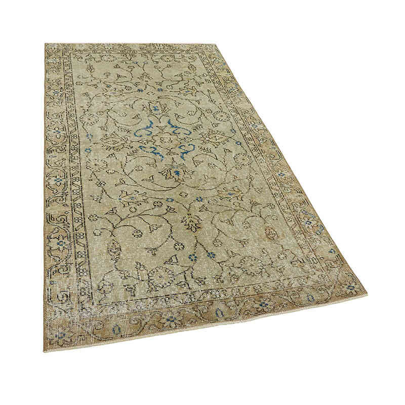 Alfombra Vintage Turca Anudada a Mano - 104 cm x 192 cm - K0082729