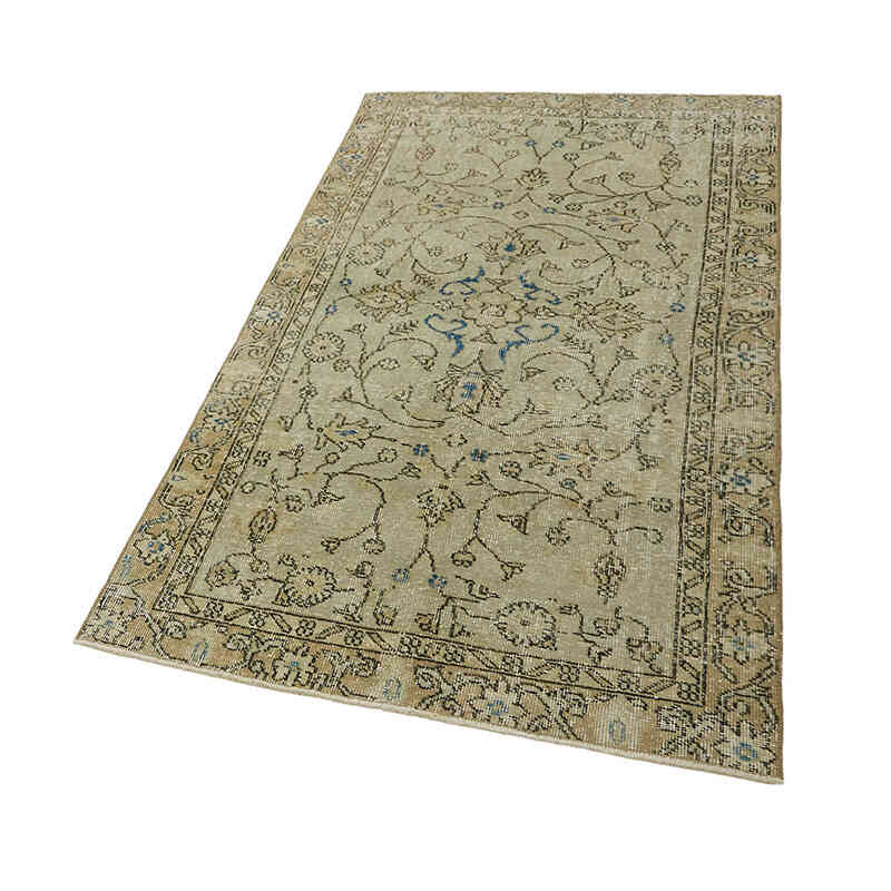 Alfombra Vintage Turca Anudada a Mano - 104 cm x 192 cm - K0082729
