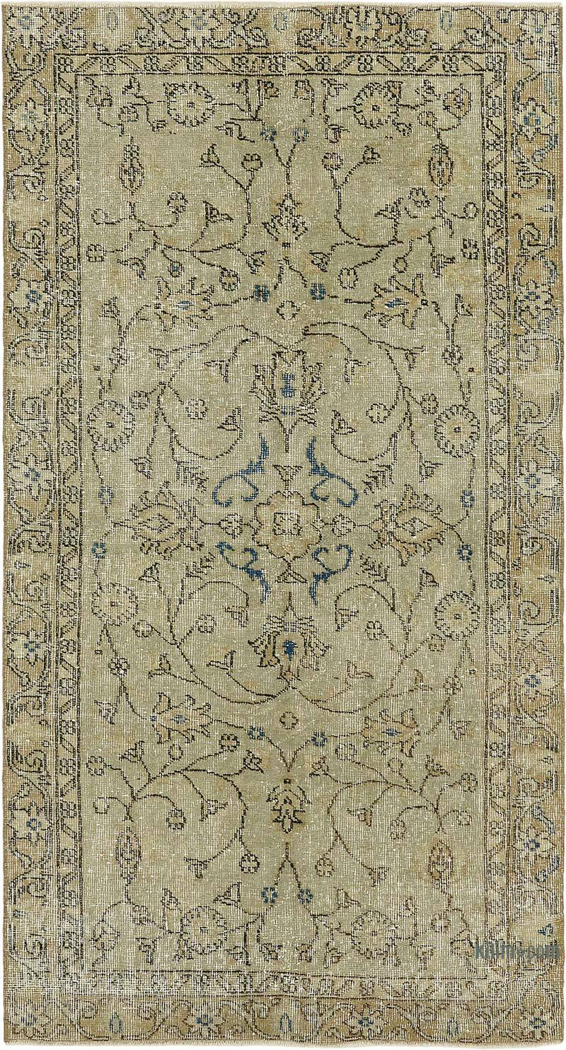 Alfombra Vintage Turca Anudada a Mano - 104 cm x 192 cm - K0082729