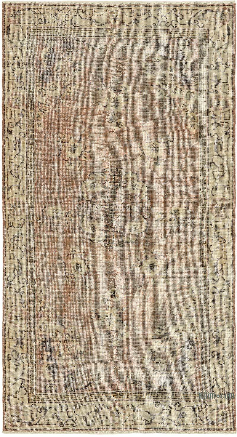 Vintage Turkish Hand-Knotted Rug - 3' 8" x 6' 8" (44" x 80") - K0082730