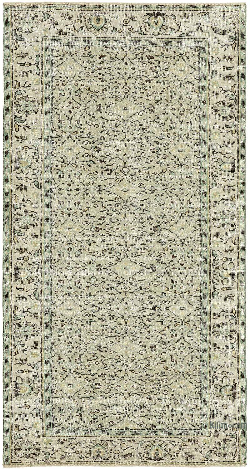 El Dokuma Vintage Halı - 111 cm x 212 cm - K0082733