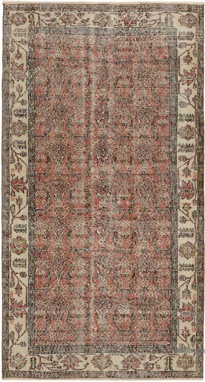 Alfombra Vintage Turca Anudada a Mano - 108 cm x 198 cm