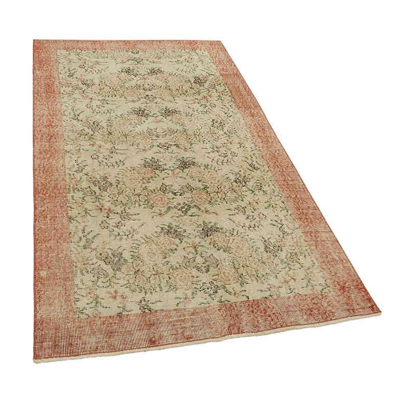Alfombra Vintage Turca Anudada a Mano - 110 cm x 200 cm - K0082738