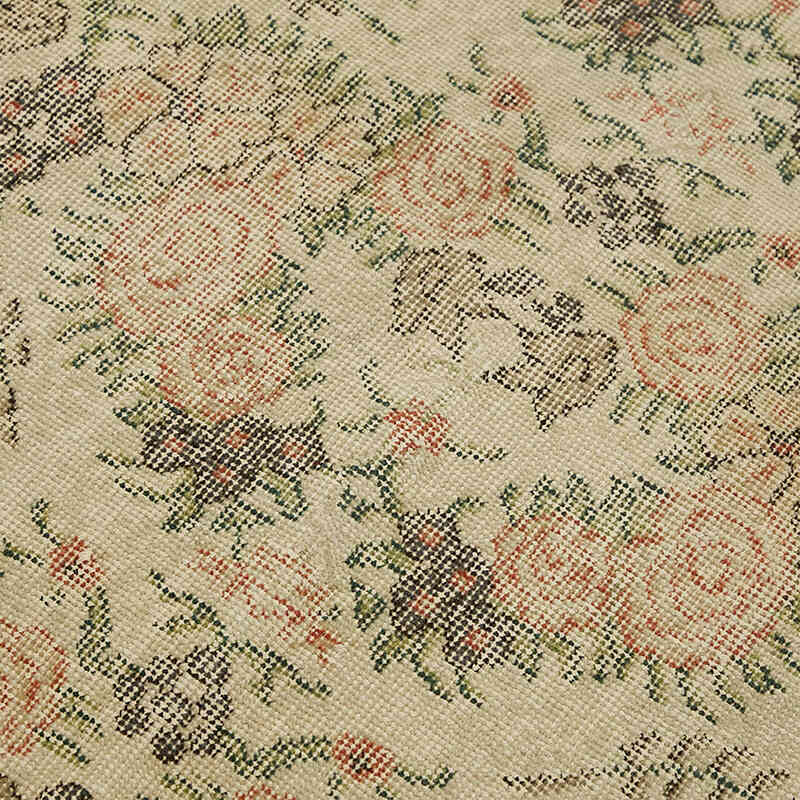 Alfombra Vintage Turca Anudada a Mano - 110 cm x 200 cm - K0082738