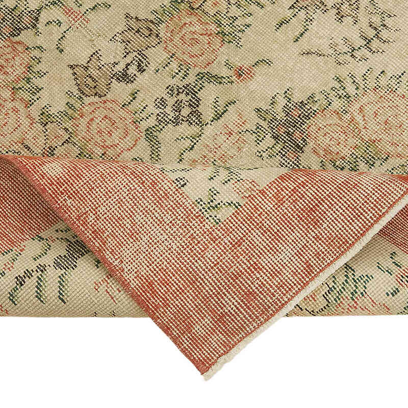 Alfombra Vintage Turca Anudada a Mano - 110 cm x 200 cm - K0082738