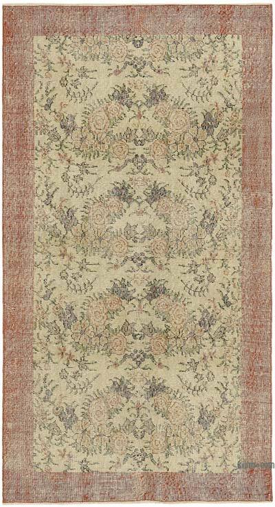 El Dokuma Vintage Halı - 110 cm x 200 cm