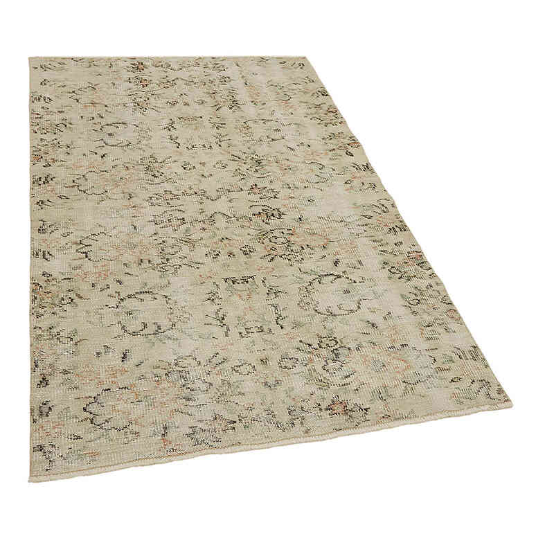 Alfombra Vintage Turca Anudada a Mano - 120 cm x 189 cm - K0082740
