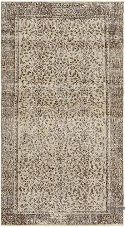 Alfombra Vintage Turca Anudada a Mano - 108 cm x 198 cm