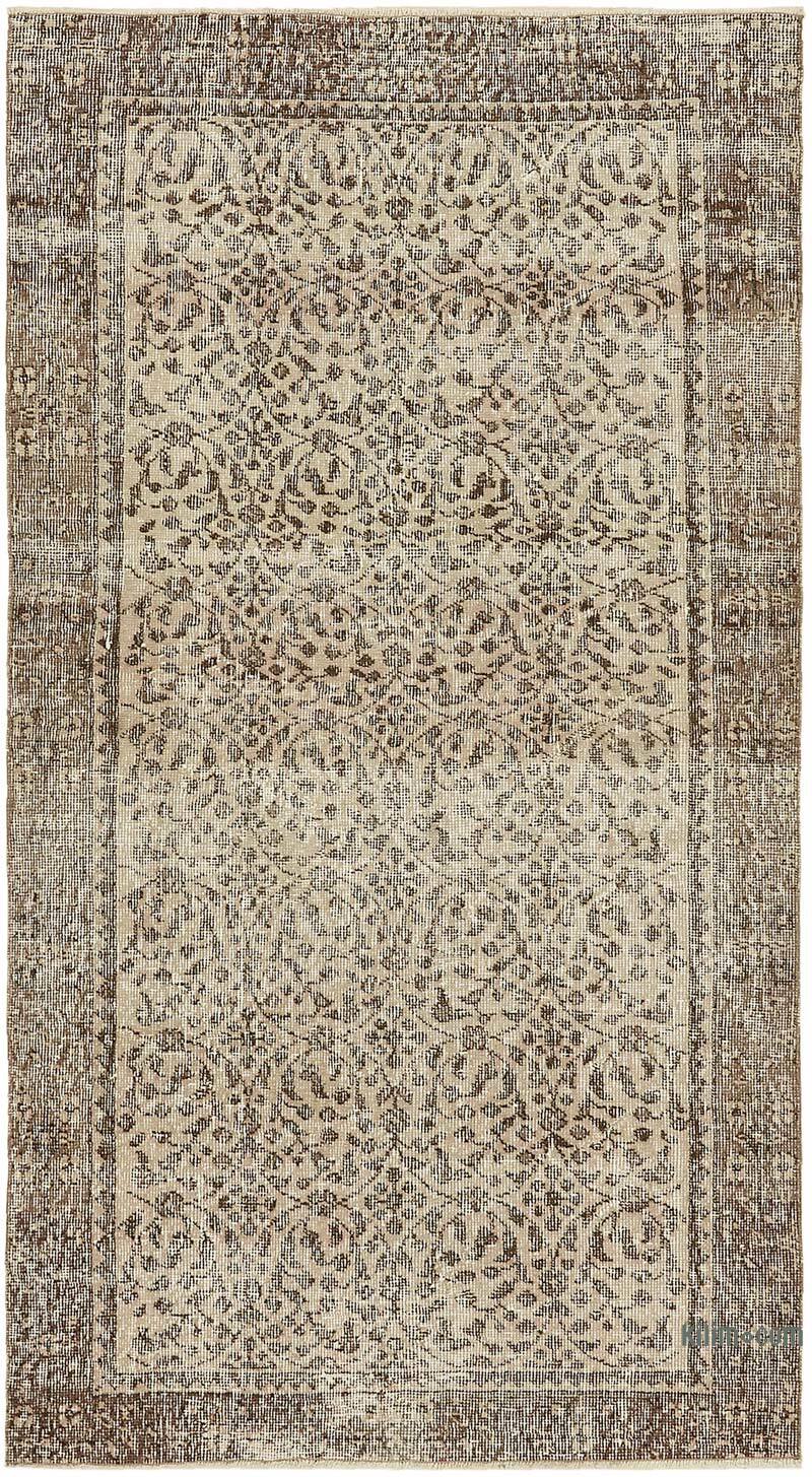 El Dokuma Vintage Halı - 108 cm x 198 cm - K0082742