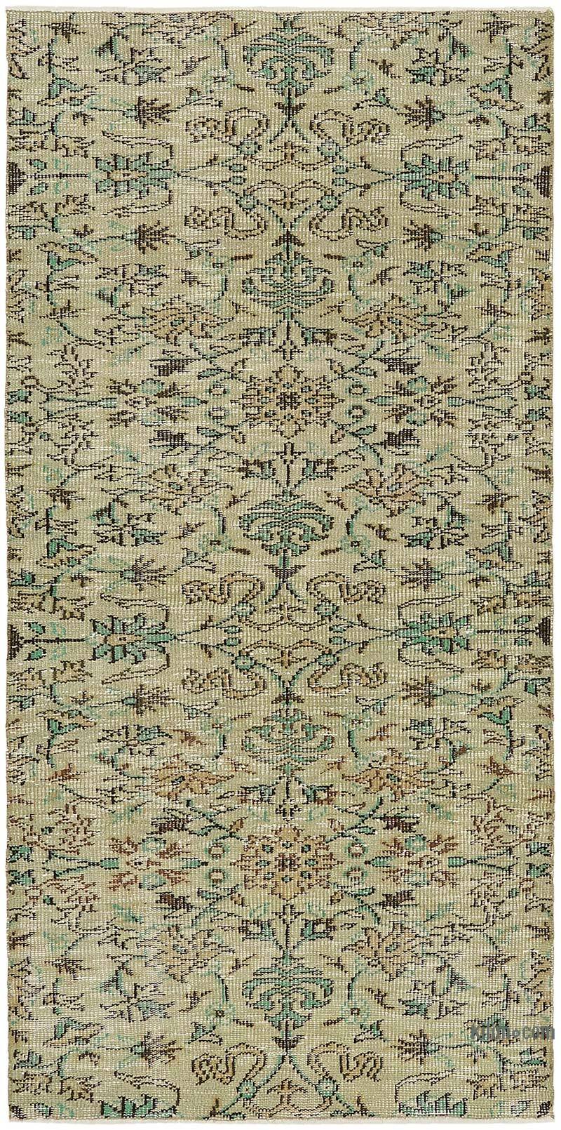Vintage Turkish Hand-Knotted Rug - 3' 3" x 6' 7" (39" x 79") - K0082746