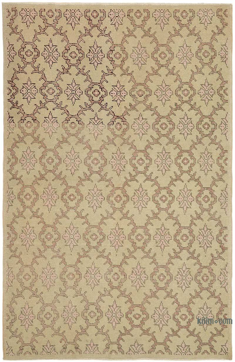 Alfombra Vintage Turca Anudada a Mano - 140 cm x 213 cm - K0082747