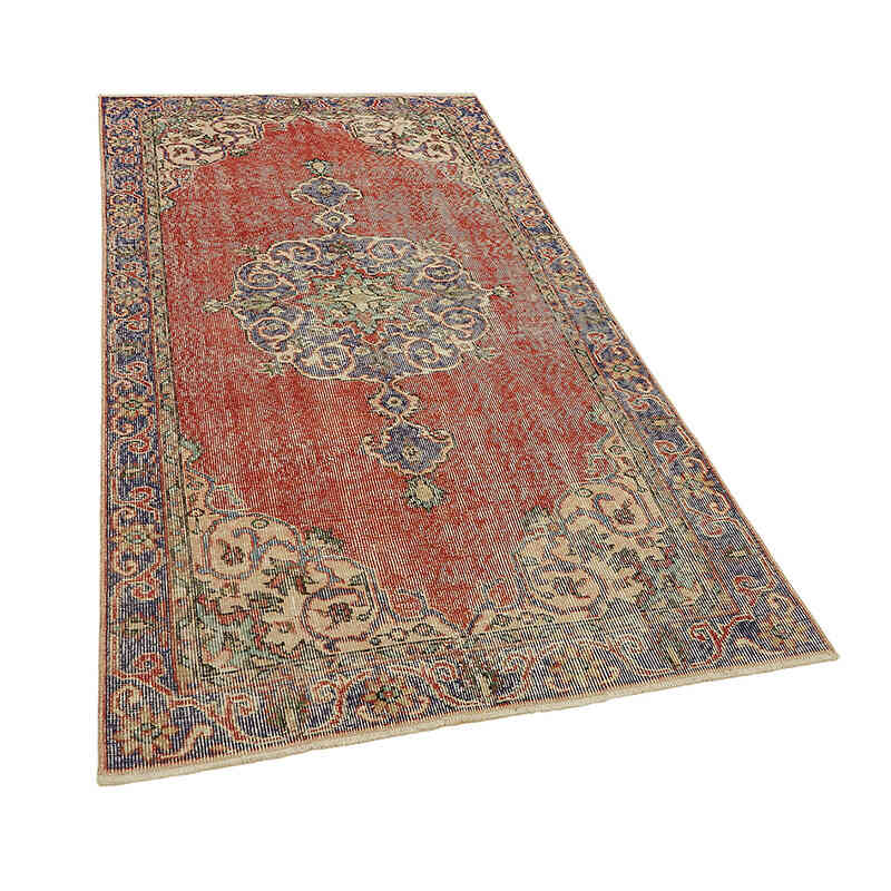 El Dokuma Vintage Halı - 107 cm x 206 cm - K0082753