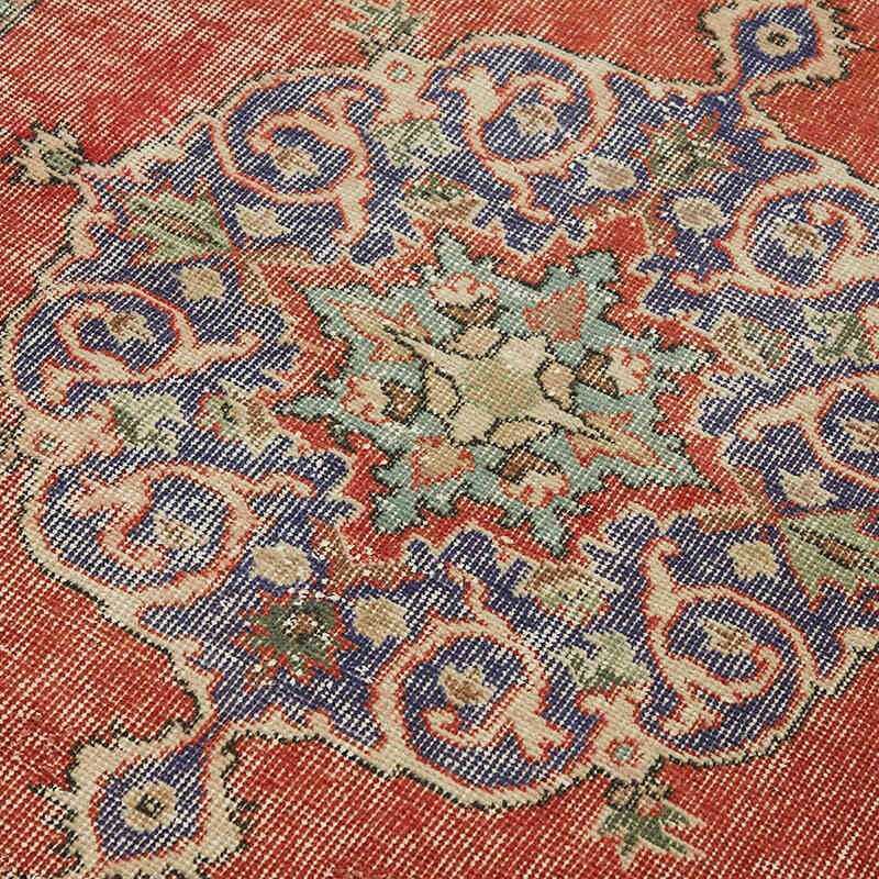 El Dokuma Vintage Halı - 107 cm x 206 cm - K0082753
