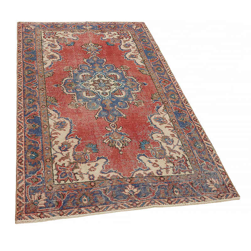 El Dokuma Vintage Halı - 114 cm x 191 cm - K0082758