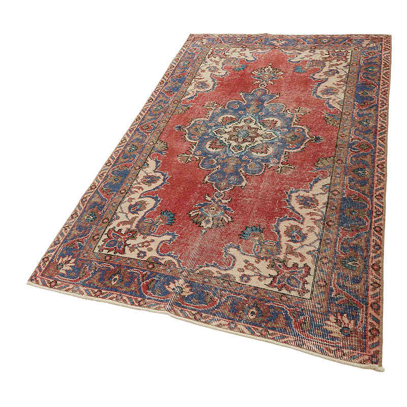 El Dokuma Vintage Halı - 114 cm x 191 cm - K0082758
