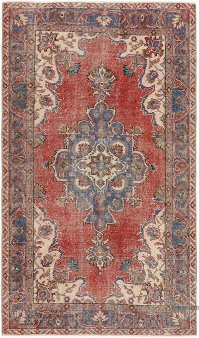 Alfombra Vintage Turca Anudada a Mano - 114 cm x 191 cm