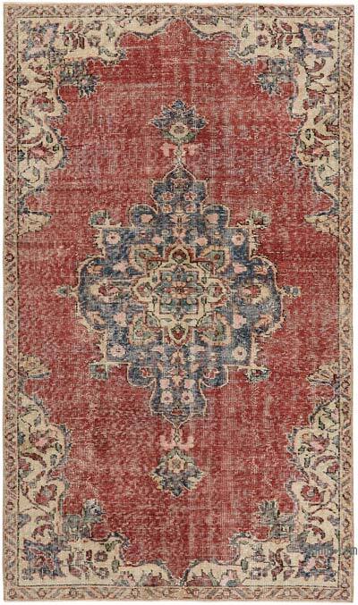 Alfombra Vintage Turca Anudada a Mano - 117 cm x 196 cm