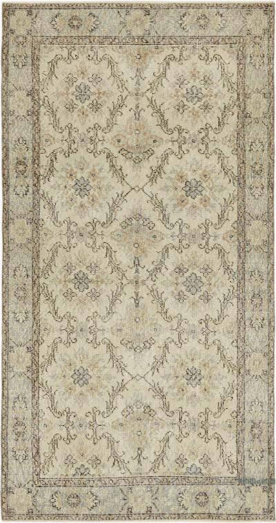Alfombra Vintage Turca Anudada a Mano - 110 cm x 204 cm