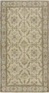 Vintage Turkish Hand-Knotted Rug - 3' 8" x 6' 11" (44" x 83")
