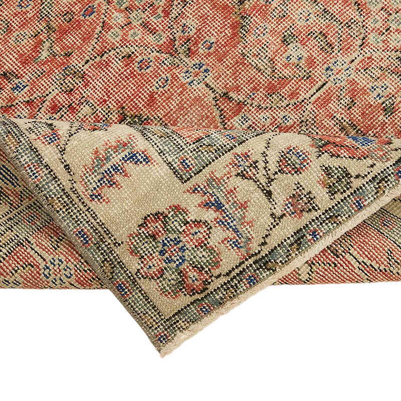 Alfombra Vintage Turca Anudada a Mano - 110 cm x 201 cm - K0082766