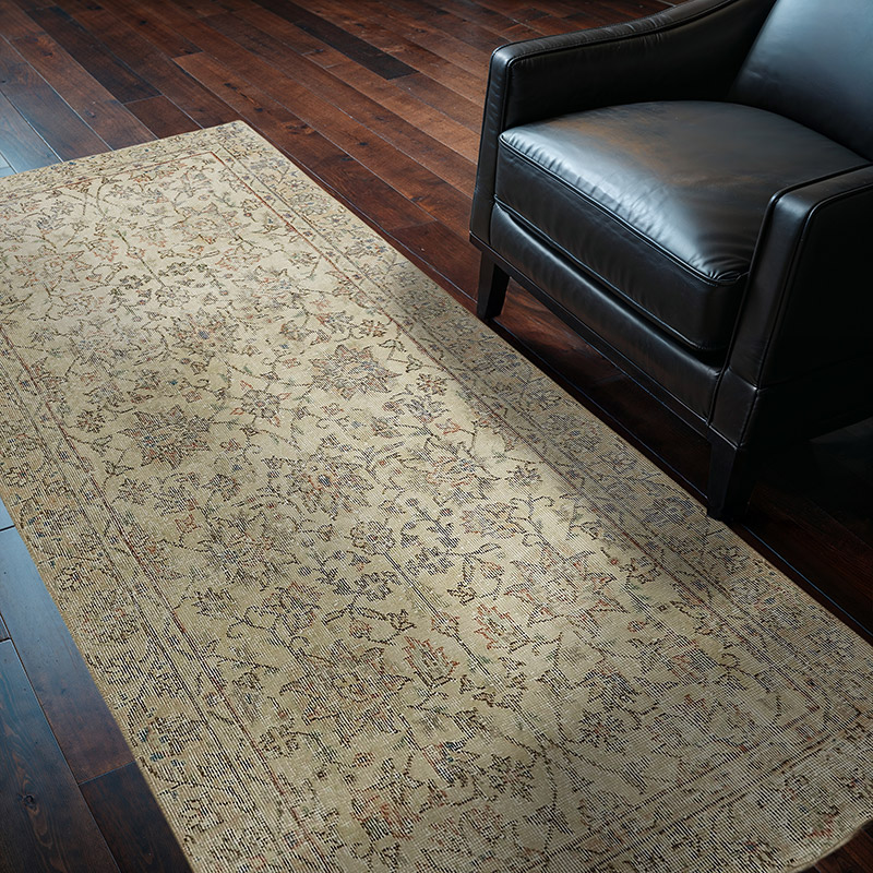 El Dokuma Vintage Hali - 107 cm x 206 cm - K0082769
