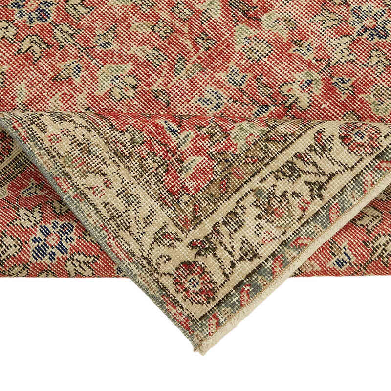 Alfombra Vintage Turca Anudada a Mano - 112 cm x 216 cm - K0082770