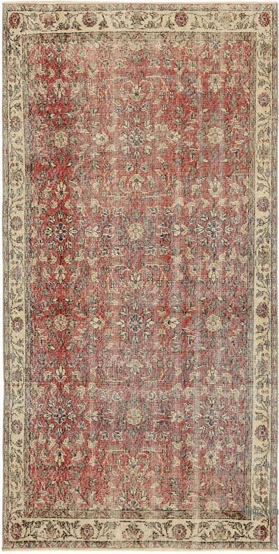 Alfombra Vintage Turca Anudada a Mano - 112 cm x 216 cm