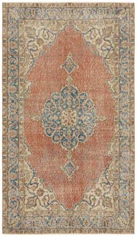 Vintage Turkish Hand-Knotted Rug - 3' 9" x 6' 5" (45" x 77")
