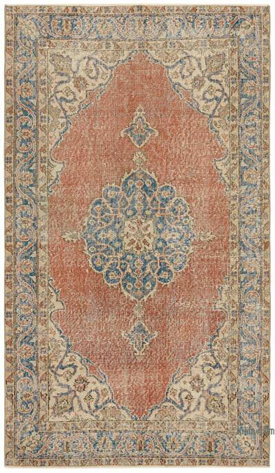 Alfombra Vintage Turca Anudada a Mano - 114 cm x 195 cm