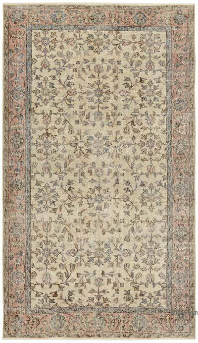 Alfombra Vintage Turca Anudada a Mano - 120 cm x 206 cm
