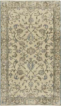 Vintage Turkish Hand-Knotted Rug - 3' 10" x 6' 7" (46" x 79")