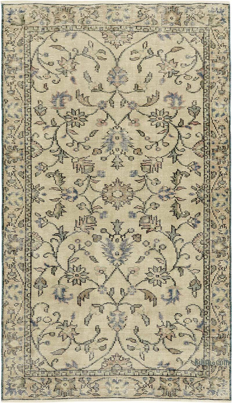 Alfombra Vintage Turca Anudada a Mano - 116 cm x 200 cm - K0082774