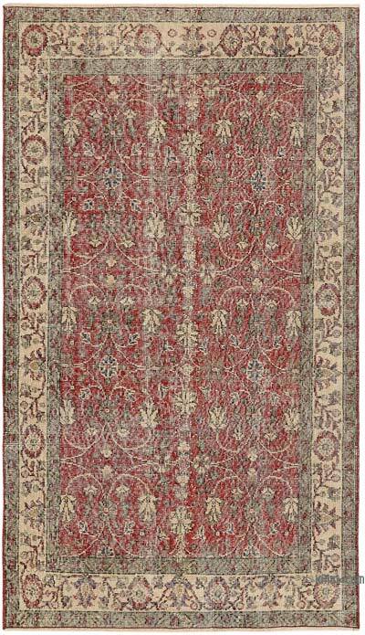El Dokuma Vintage Halı - 119 cm x 214 cm