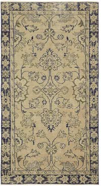Vintage Turkish Hand-Knotted Rug - 3' 3" x 6' 1" (39" x 73")