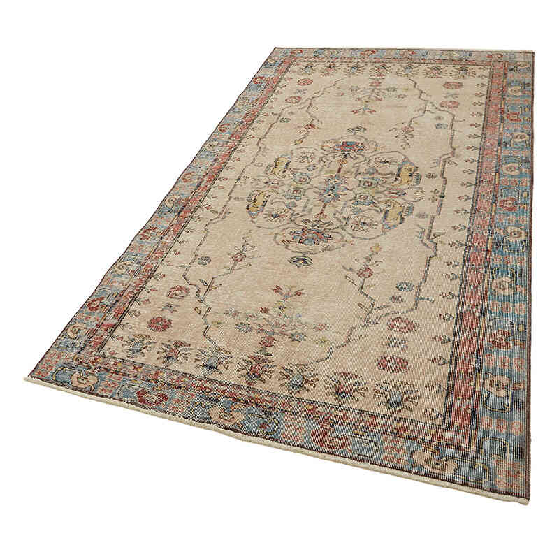 El Dokuma Vintage Halı - 130 cm x 223 cm - K0082779