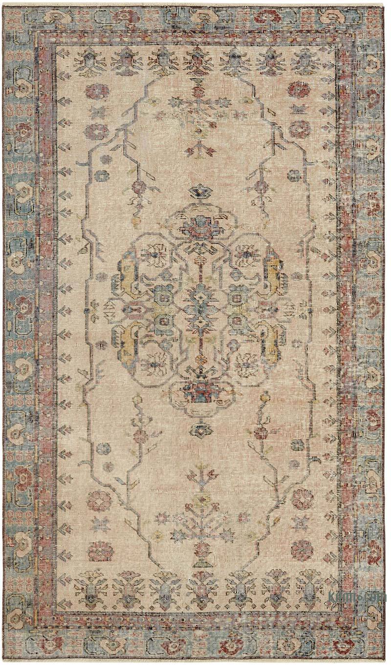 El Dokuma Vintage Halı - 130 cm x 223 cm - K0082779