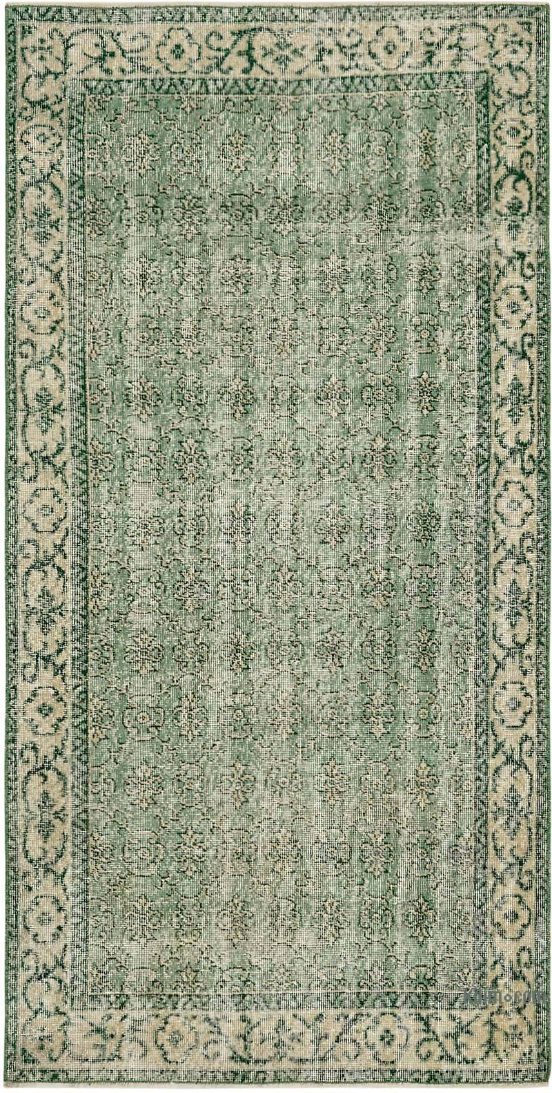 El Dokuma Vintage Halı - 109 cm x 209 cm - K0082780