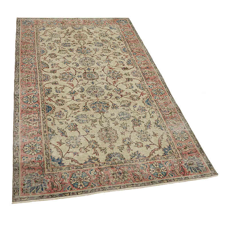 Vintage Turkish Hand-Knotted Rug - 3' 8" x 6' 5" (44" x 77") - K0082781