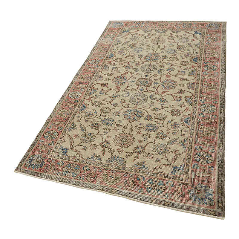 Vintage Turkish Hand-Knotted Rug - 3' 8" x 6' 5" (44" x 77") - K0082781