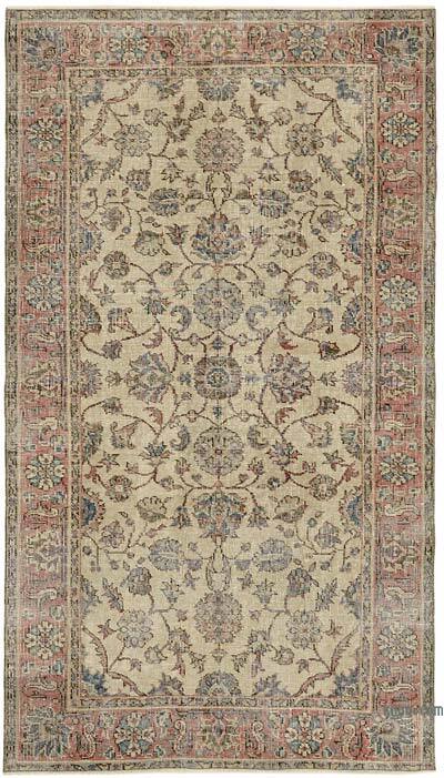 El Dokuma Vintage Halı - 111 cm x 196 cm