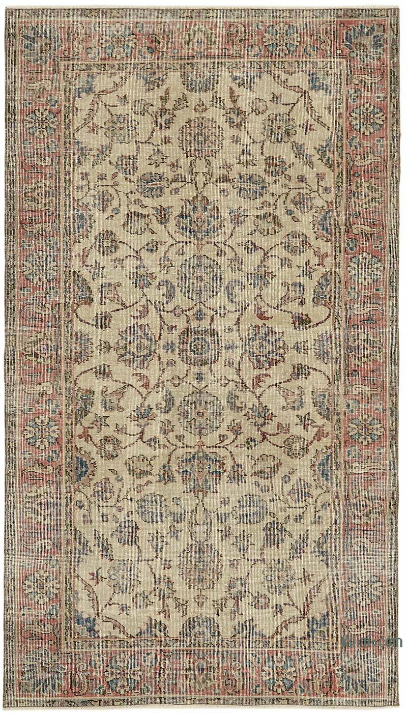 Vintage Turkish Hand-Knotted Rug - 3' 8" x 6' 5" (44" x 77") - K0082781