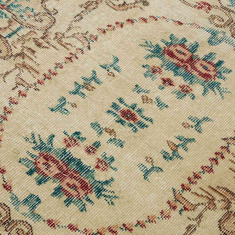 Alfombra Vintage Turca Anudada a Mano - 114 cm x 209 cm - K0082784